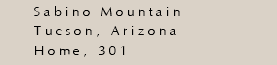 Sabino Mountain Tucson, Arizona Home, 301