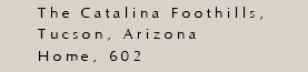 The Catalina Foothills, Tucson, Arizona Home, 602